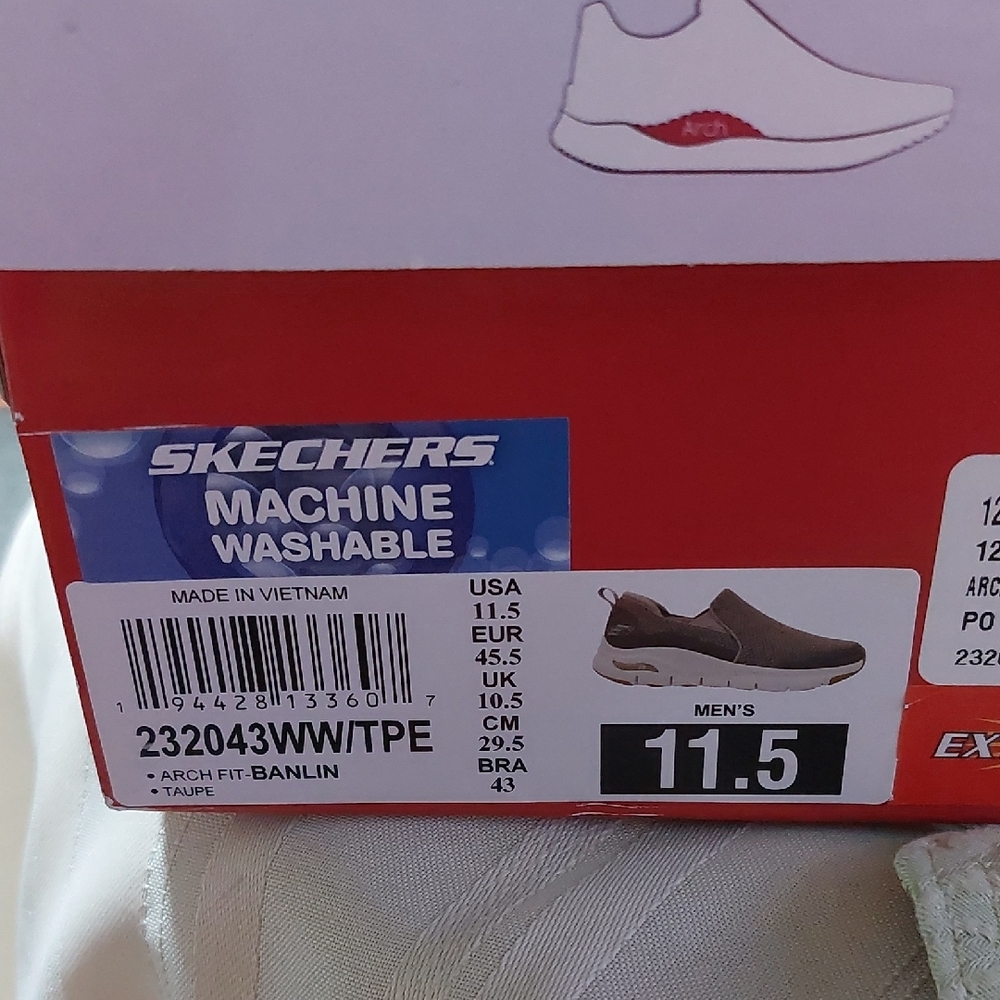 Skechers Men's Gray Slip-On Shoes - Picture 2 of 15